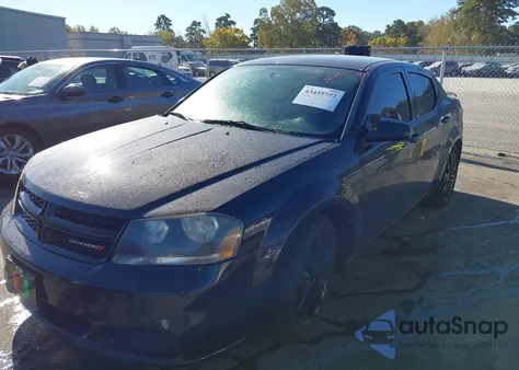 2013 Dodge Avenger Se V6 из США, поврежденный, VIN 1C3CDZAG8DN748137